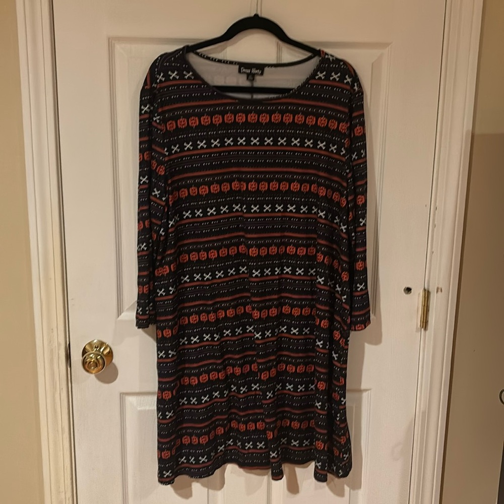 Halloween print swing dress. XXL